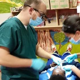 Dr. Moorehead giving back with Dentistry
